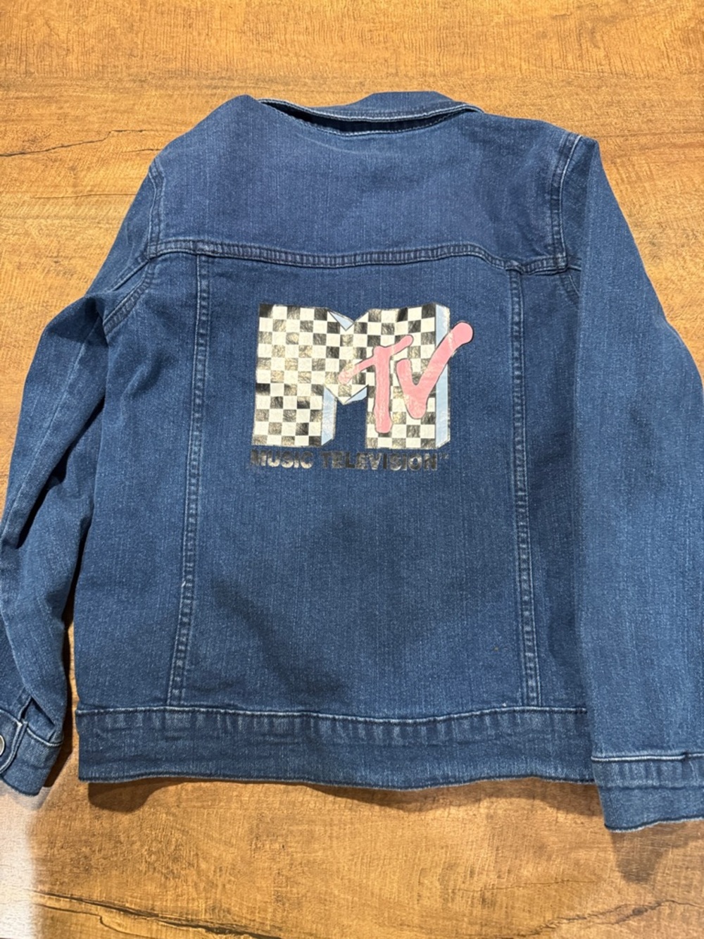 MTV Dark Blue Denim Kids' Jean Jacket with Patch